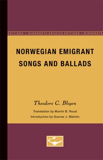 Front cover_Norwegian Emigrant Songs and Ballads