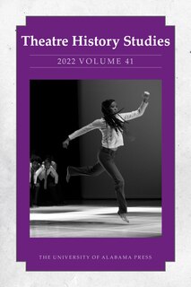 Couverture_Theatre History Studies 2022, Vol 41