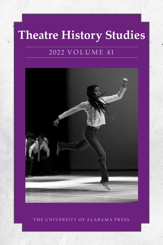 Couverture_Theatre History Studies 2022, Vol 41