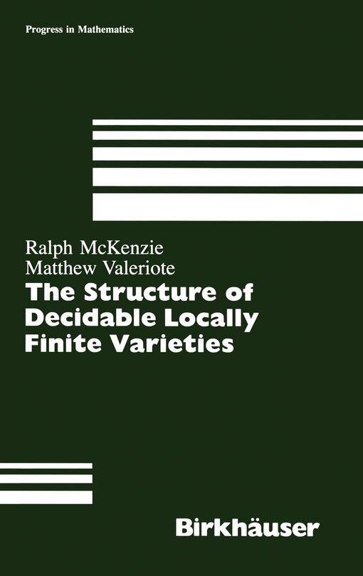 Front cover_Structure of Decidable Locally Finite Varieties
