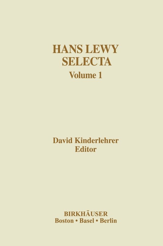 Front cover_Hans Lewy Selecta