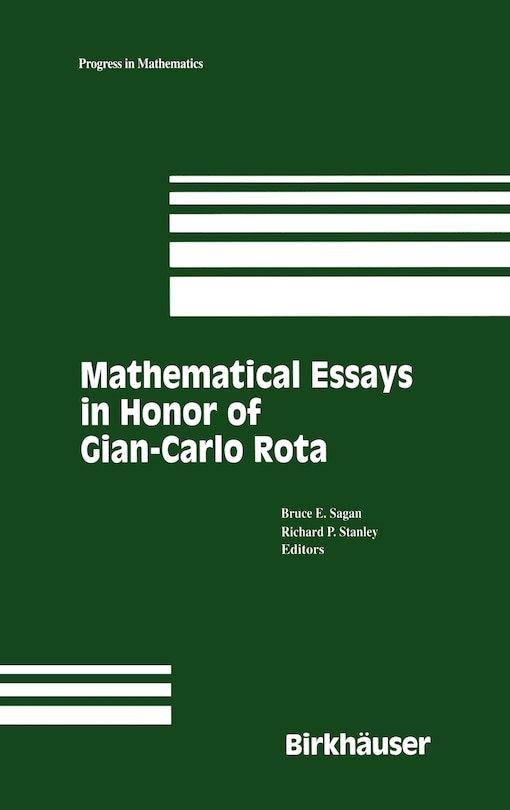 Couverture_Mathematical Essays in honor of Gian-Carlo Rota