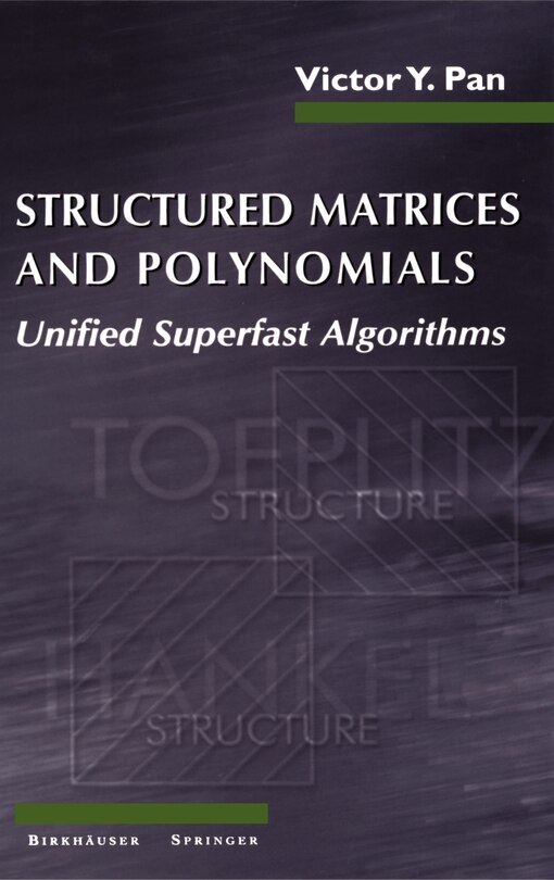 Couverture_Structured Matrices and Polynomials