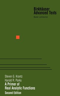 Couverture_A Primer of Real Analytic Functions