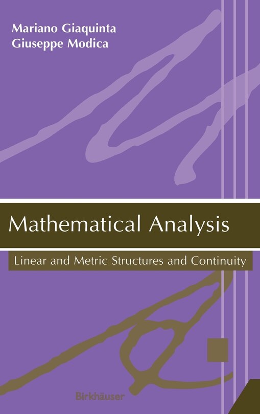 Front cover_Mathematical Analysis