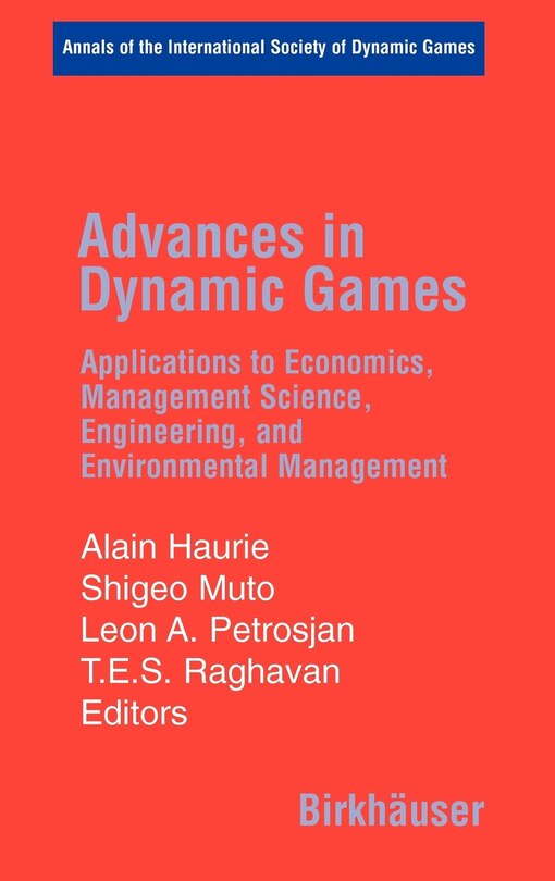Front cover_Advances in Dynamic Games