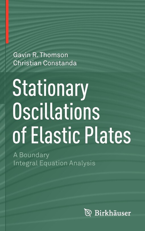 Front cover_Stationary Oscillations of Elastic Plates