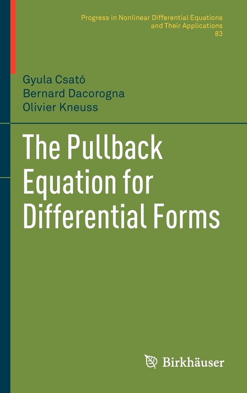 Couverture_The Pullback Equation for Differential Forms