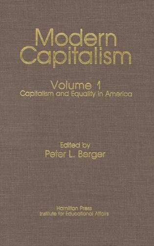 Front cover_Capitalism and Equality in America