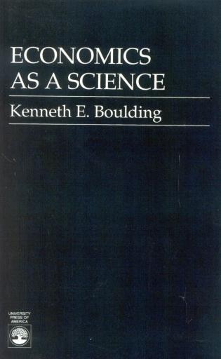 Couverture_Economics As A Science