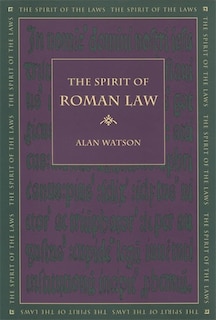 Front cover_The Spirit of Roman Law