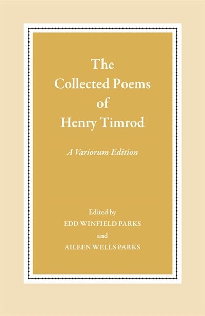 Front cover_The Collected Poems of Henry Timrod