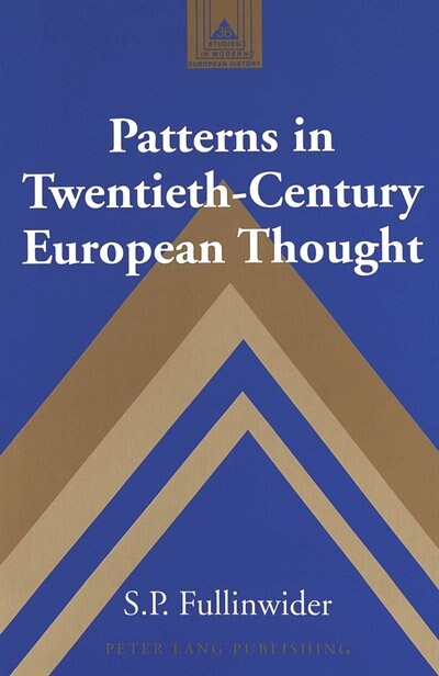 Couverture_Patterns In Twentieth-century European Thought