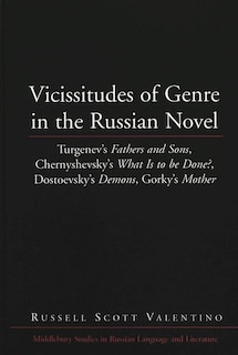 Couverture_Vicissitudes of Genre in the Russian Novel