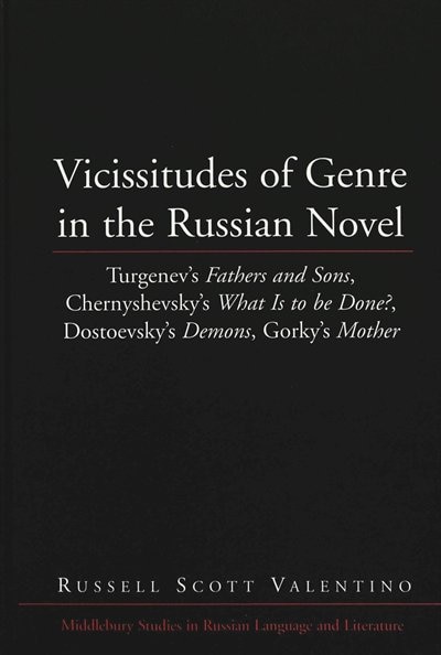 Couverture_Vicissitudes of Genre in the Russian Novel