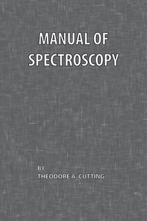 Front cover_Manual Of Spectroscopy