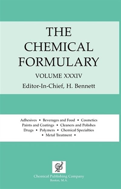 Front cover_The Chemical Formulary Vol. 34