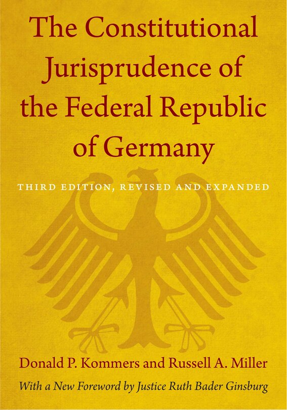Front cover_The Constitutional Jurisprudence Of The Federal Republic Of Germany