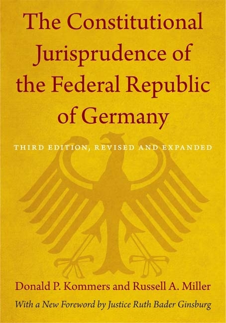 Front cover_The Constitutional Jurisprudence Of The Federal Republic Of Germany
