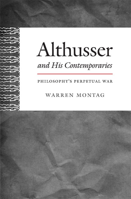 Front cover_Althusser and His Contemporaries