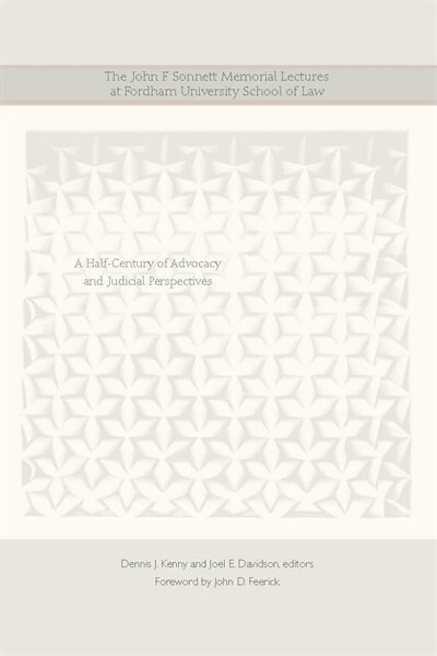 Front cover_The John F. Sonnett Memorial Lectures At Fordham University School Of Law