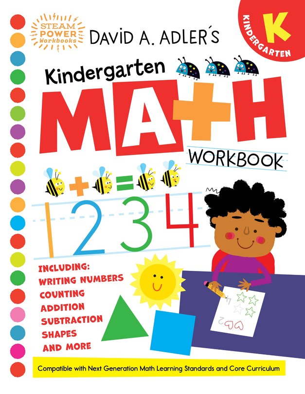 Front cover_David A. Adler's Kindergarten Math Workbook