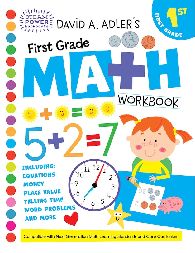 Front cover_David A. Adler's First Grade Math Workbook