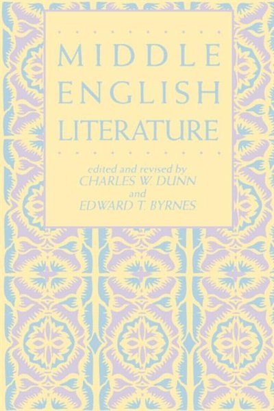 Front cover_Middle English Literature
