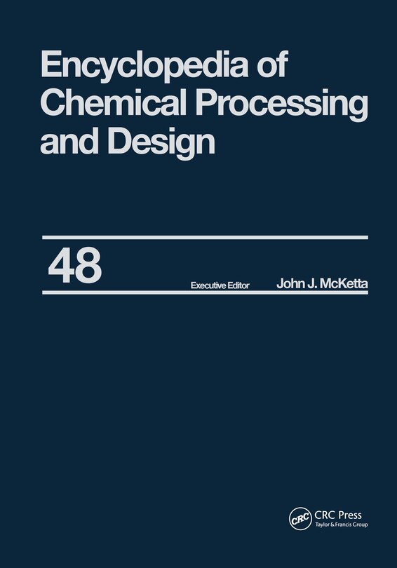 Couverture_Encyclopedia Of Chemical Processing And Design