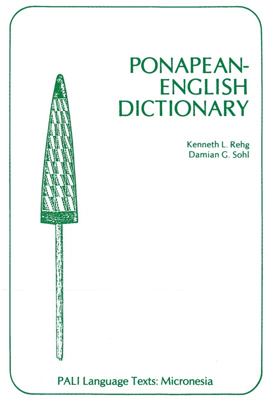 Front cover_Ponapean-english Dictionary