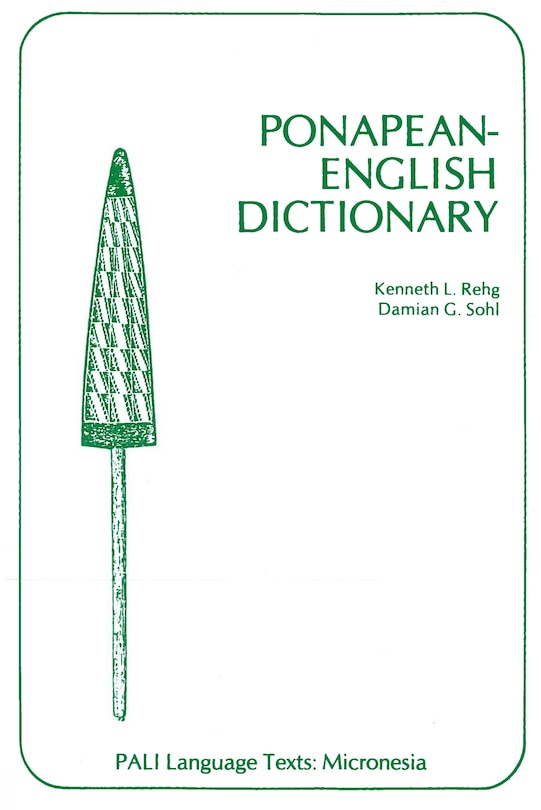 Couverture_Ponapean-english Dictionary