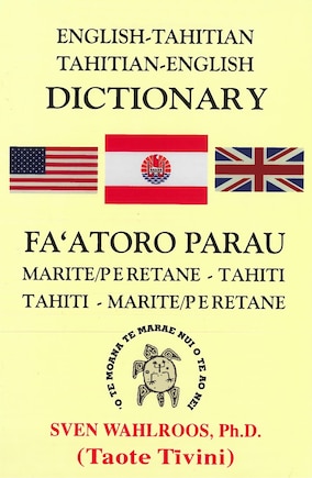 English-tahitian, Tahitian-english Dictionary