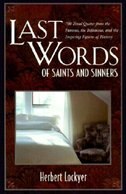 Front cover_Last Words of Saints and Sinners