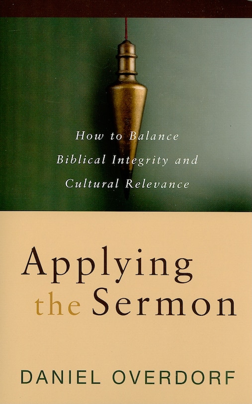 Front cover_APPLYING THE SERMON