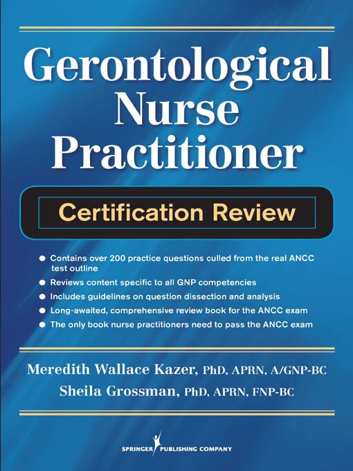 Couverture_Gerontological Nurse Practitioner Certification Review