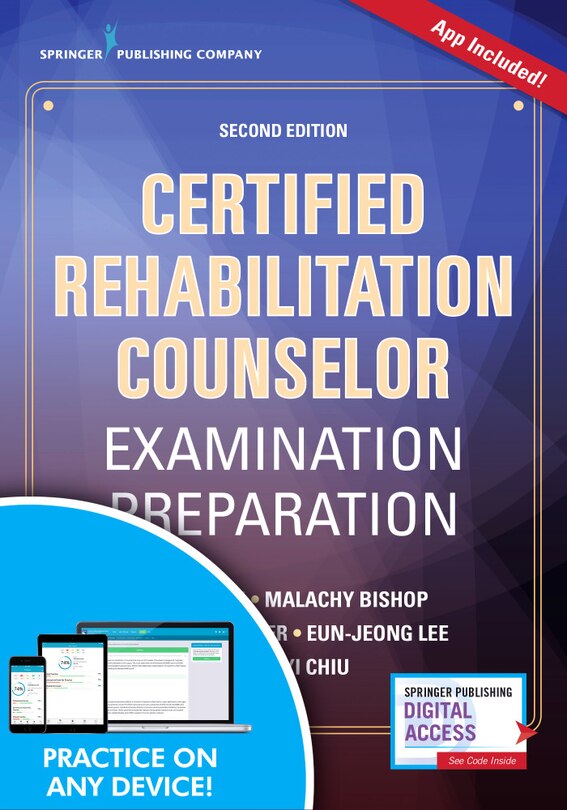 Couverture_Certified Rehabilitation Counselor Examination Preparation (Book + Free App)