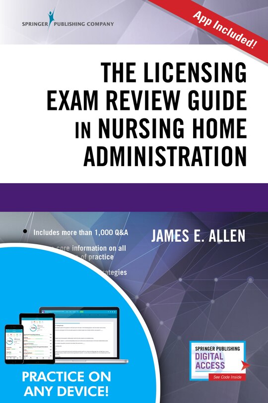 Front cover_The Licensing Exam Review Guide In Nursing Home Administration