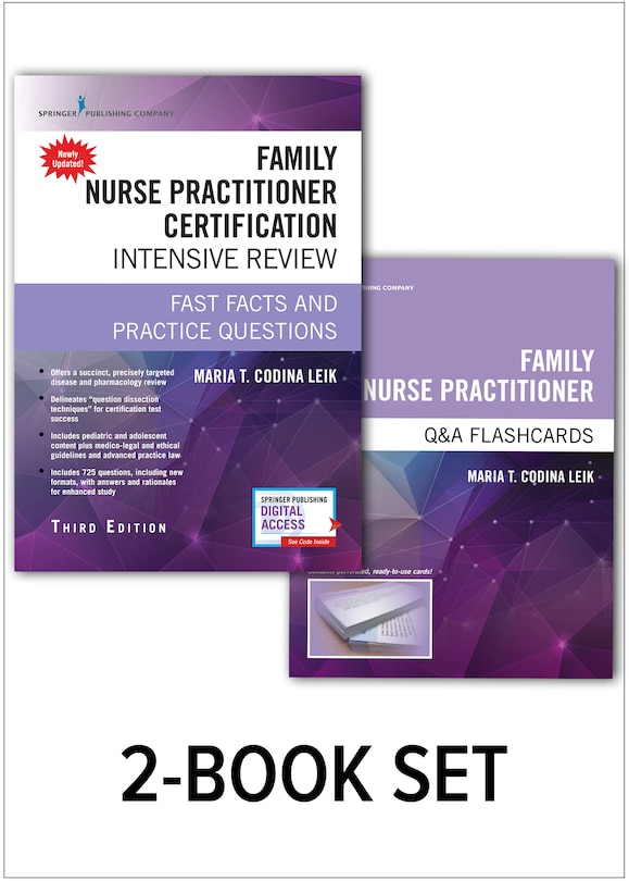 Front cover_Family Nurse Practitioner Certification Intensive Review, And Q And A Flashcards Set