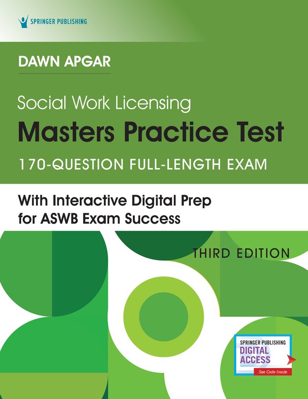 Front cover_Social Work Licensing Masters Practice Test, Third Edition