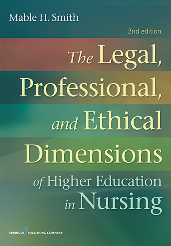 Couverture_The Legal, Professional, and Ethical Dimensions of Education in Nursing