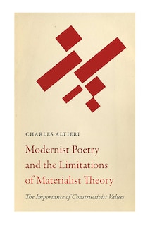 Front cover_Modernist Poetry And The Limitations Of Materialist Theory