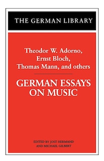 Couverture_German Essays On Music