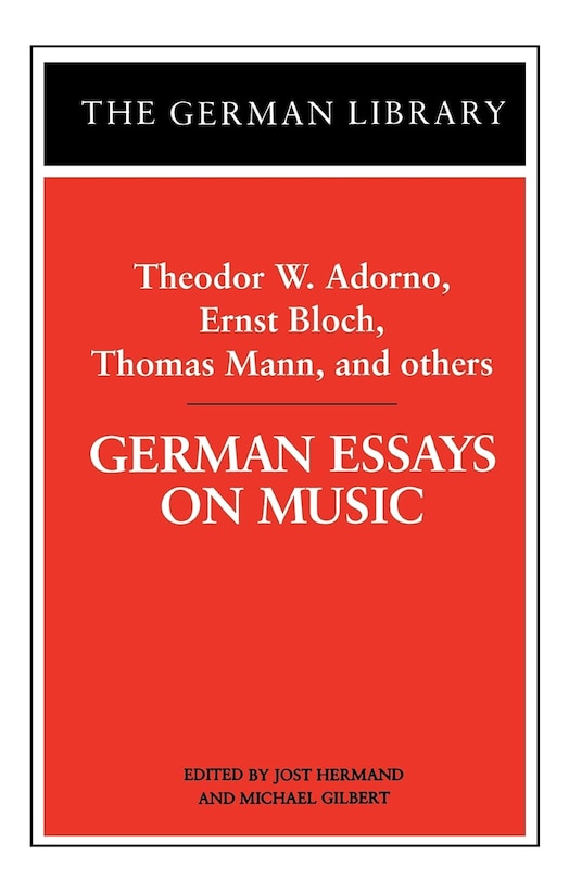 Couverture_German Essays On Music