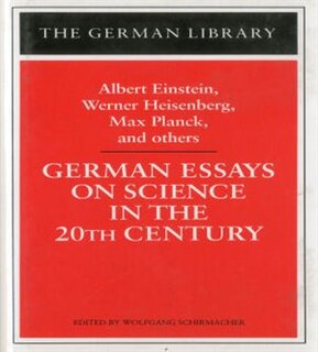 Front cover_German Essays On Science In The 20th Century
