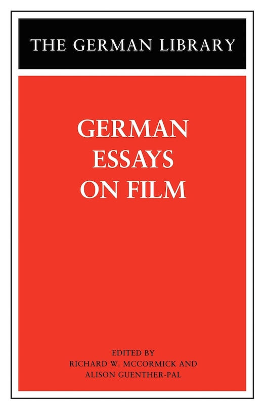 Front cover_German Essays On Film