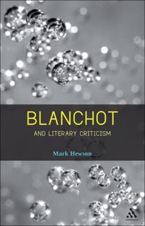 Front cover_Blanchot and Literary Criticism