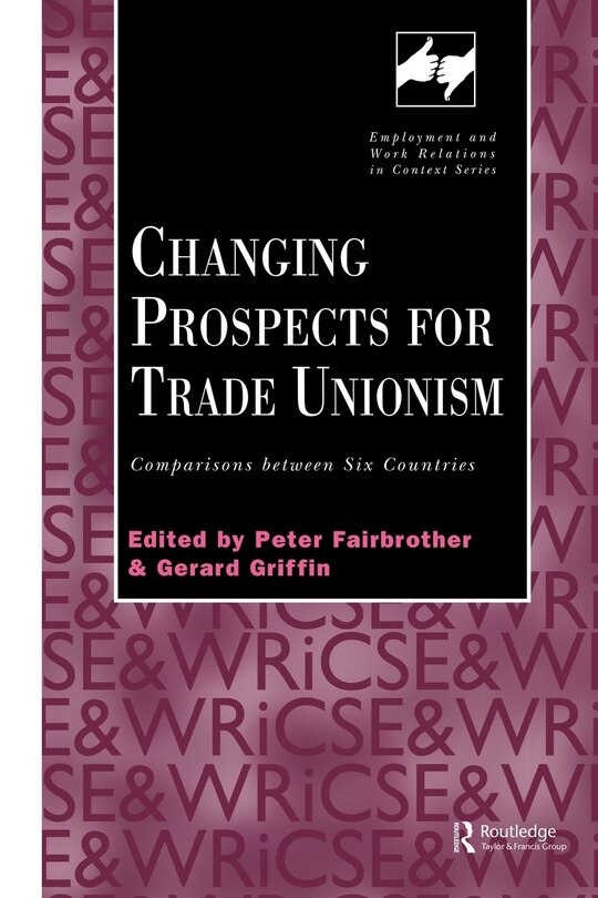 Front cover_Changing Prospects for Trade Unionism