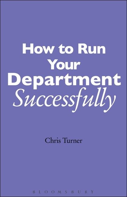 Front cover_How to Run your Department Successfully