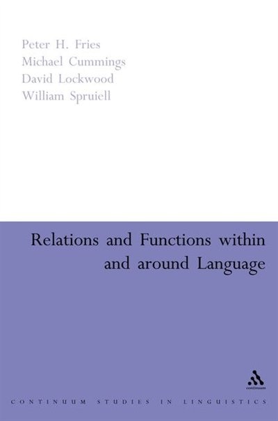 Front cover_Relations and Functions within and around Language