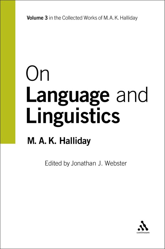 Couverture_On Language and Linguistics